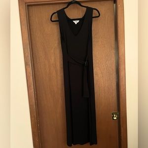 BB Dakota Steve Madden Black Belted Midi Dress